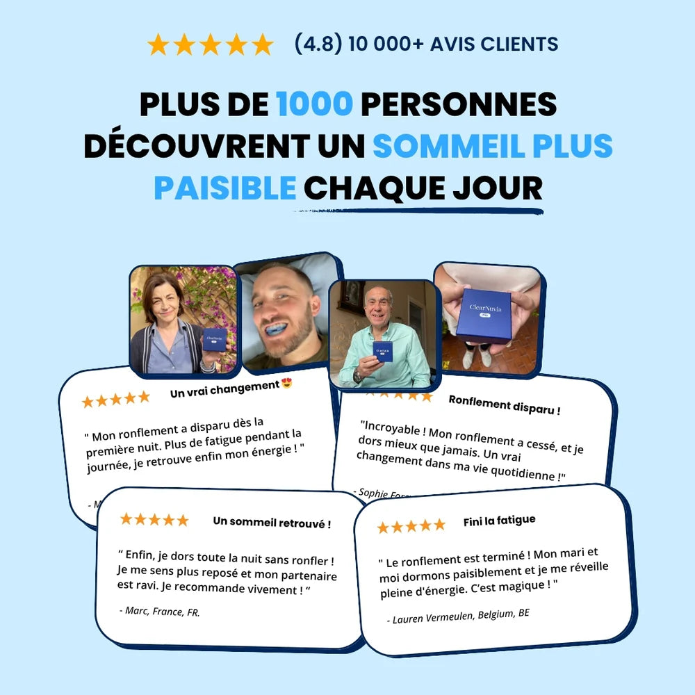 ClearNuvia Pro® Appareil buccal anti-ronflement
